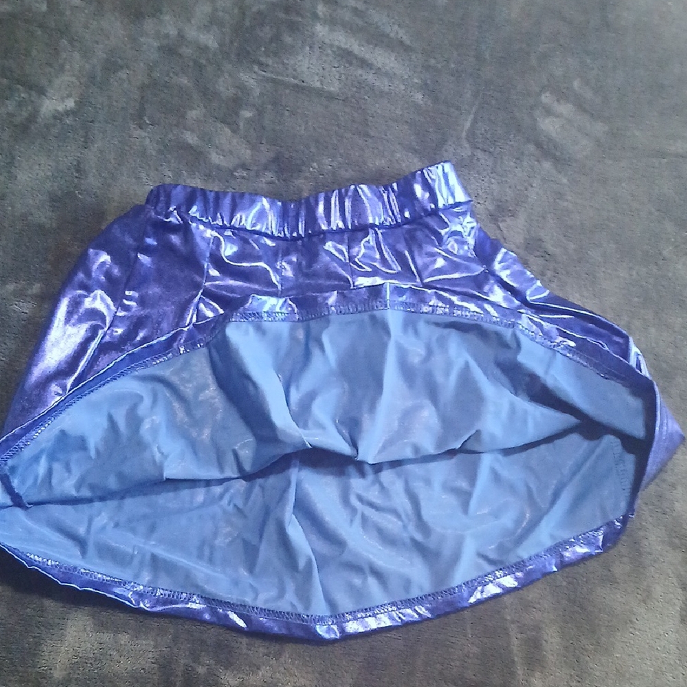 SHEIN Shiny Blue Kids Skirt